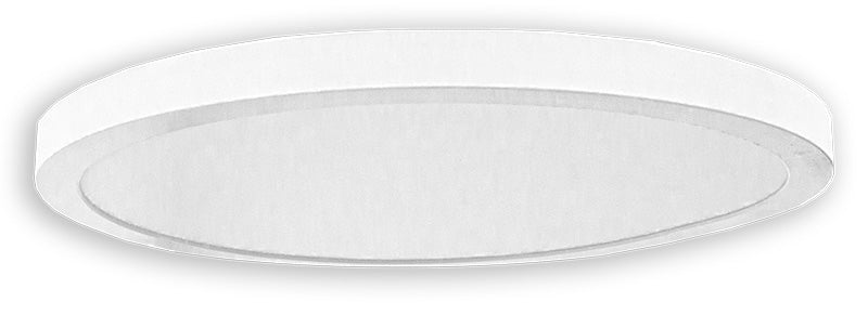 Westgate Mfg FML-R10 Round Flush Mount Light, 17W, CCT Selectable, CRI90, TRIAC Dimming, 10 In., White, FML-R10-MCT