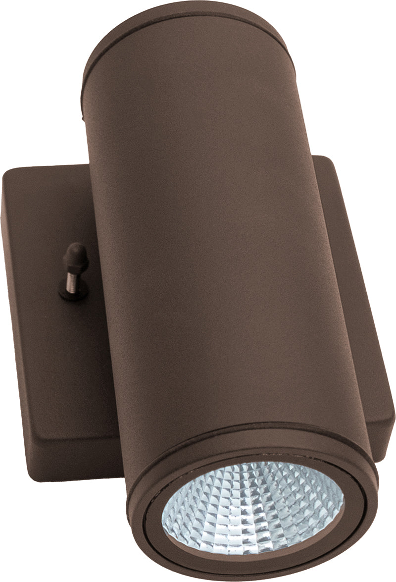 Westgate Mfg WMC3 Wall Cylinder Downlight, 9W, CCT Selectable, TRIAC Dimming, Black, WMC3-DL-MCT-BK-DT
