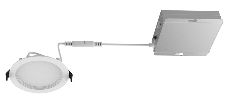 Westgate Mfg RSL4 4 In. Baffle Round Slim Recessed Light, 9W, CCT Selectable, CRI 90, TRIAC Dimming, White, RSL4-BF-MCT5
