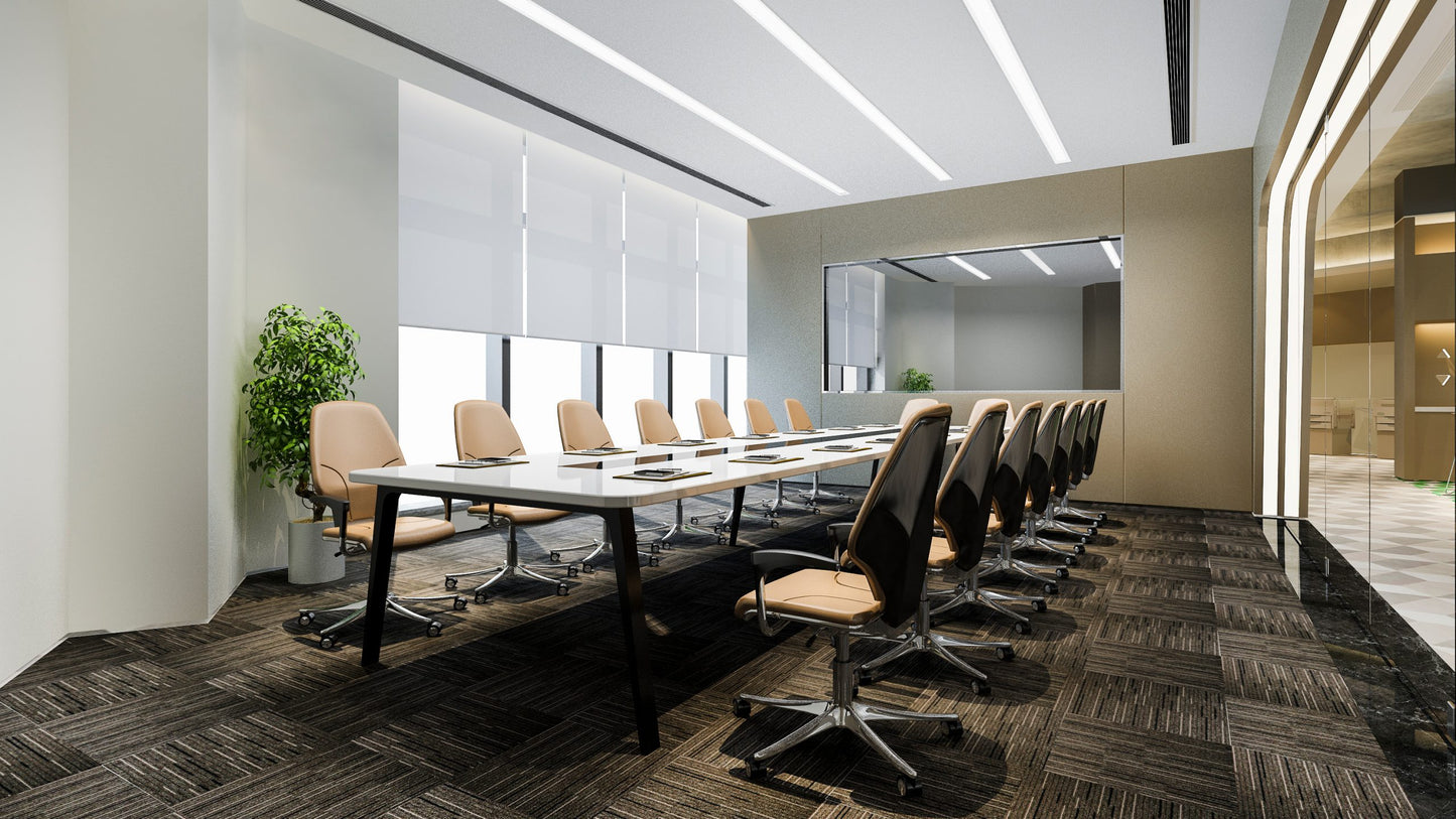 Nora Lighting 8' L-Line LED Recessed Linear, 8400lm / 4000K, White Finish NRLIN-81040W