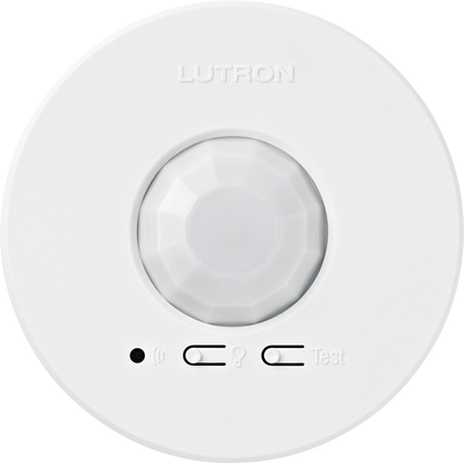 Lutron Radio Powr Savr Wireless Occupancy/Vacancy Sensor, Ceiling Mount, 434 MHz, White, LRF2-OCR2B-P-WH