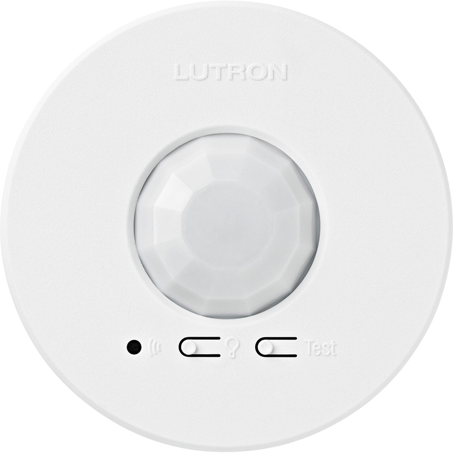 Lutron Radio Powr Savr Wireless Occupancy/Vacancy Sensor, Ceiling Mount, 434 MHz, White, LRF2-OCR2B-P-WH