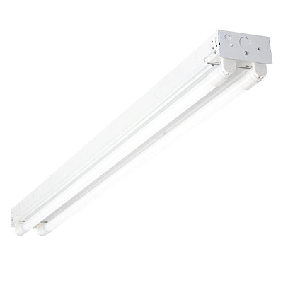 Westgate Mfg LRSL LED-Ready Strip Light, 18W, 5000K, 120-277V, 4 Ft./8 Ft., White, LRSL-4FT-2L-6PK-50K-F