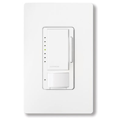 Lutron Maestro RF Occupancy Sensor Dimmer, 8A, 0-10V, White, MRF2S-8SD010-WH