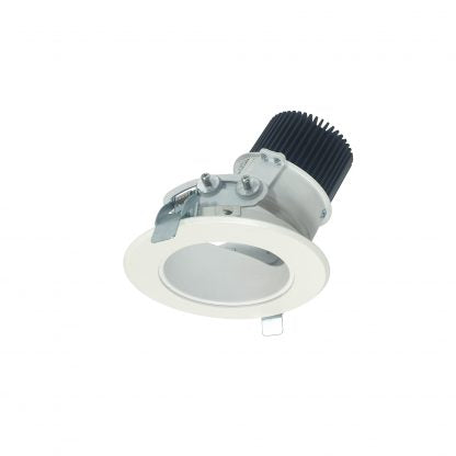 Nora Lighting 4" Sapphire II High Lumen Adjustable Downlight, Round 50-Degree Medium Reflector, 1500lm, 4000K, White Self-Flanged NC2-439L1540MWSF