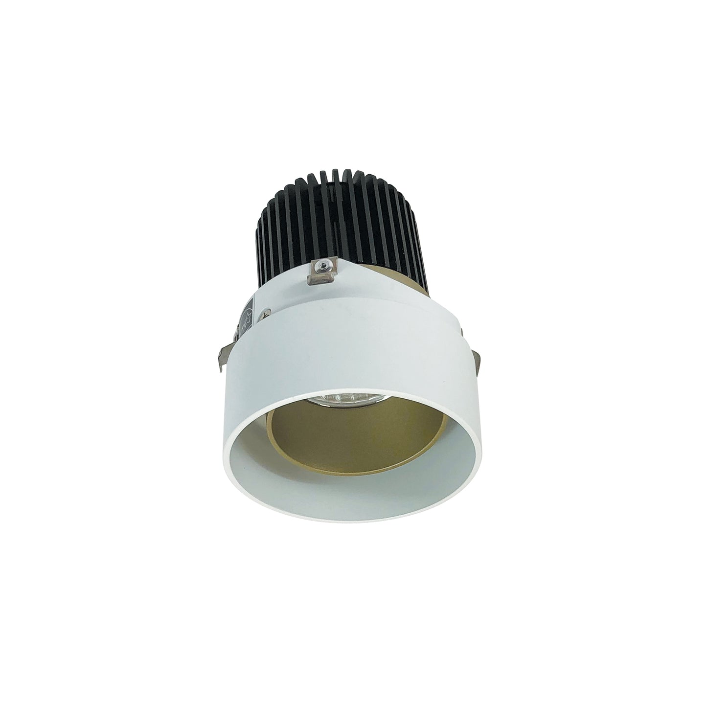 Nora Lighting 2" Iolite LED Round Trimless Adjustable, 10-Degree Optic, 850lm / 12W, 2700K, Champagne Haze Adjustable / Matte Powder White Reflector NIO-2RTLA27QCHMPW