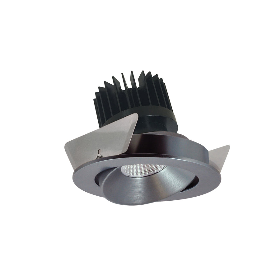 Nora Lighting 4" Iolite LED Round Adjustable Cone Reflector, 10-Degree Optic, 850lm / 12W, 4000K, Natural Metal Reflector / Natural Metal Flange NIO-4RC40QNN