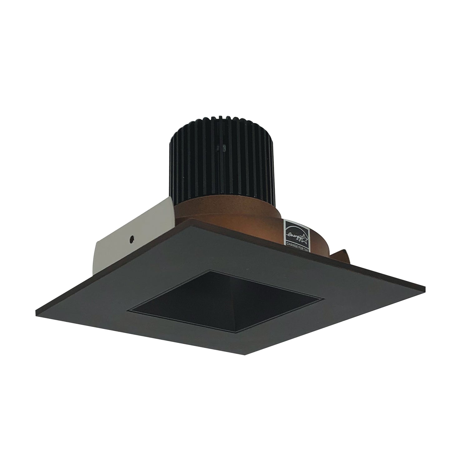 Nora Lighting 4" Iolite LED Square Reflector with Square Aperture, 800lm / 14W, Comfort Dim, Bronze Reflector / Bronze Flange NIO-4SNDSQCDXBZ
