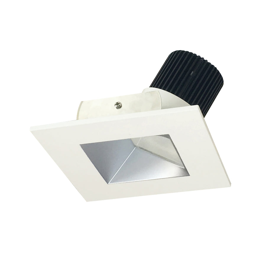 Nora Lighting 4" Iolite LED Square Wall Wash, 1000lm / 14W, 3000K, Haze Reflector / White Flange NIO-4SW30XHW/10