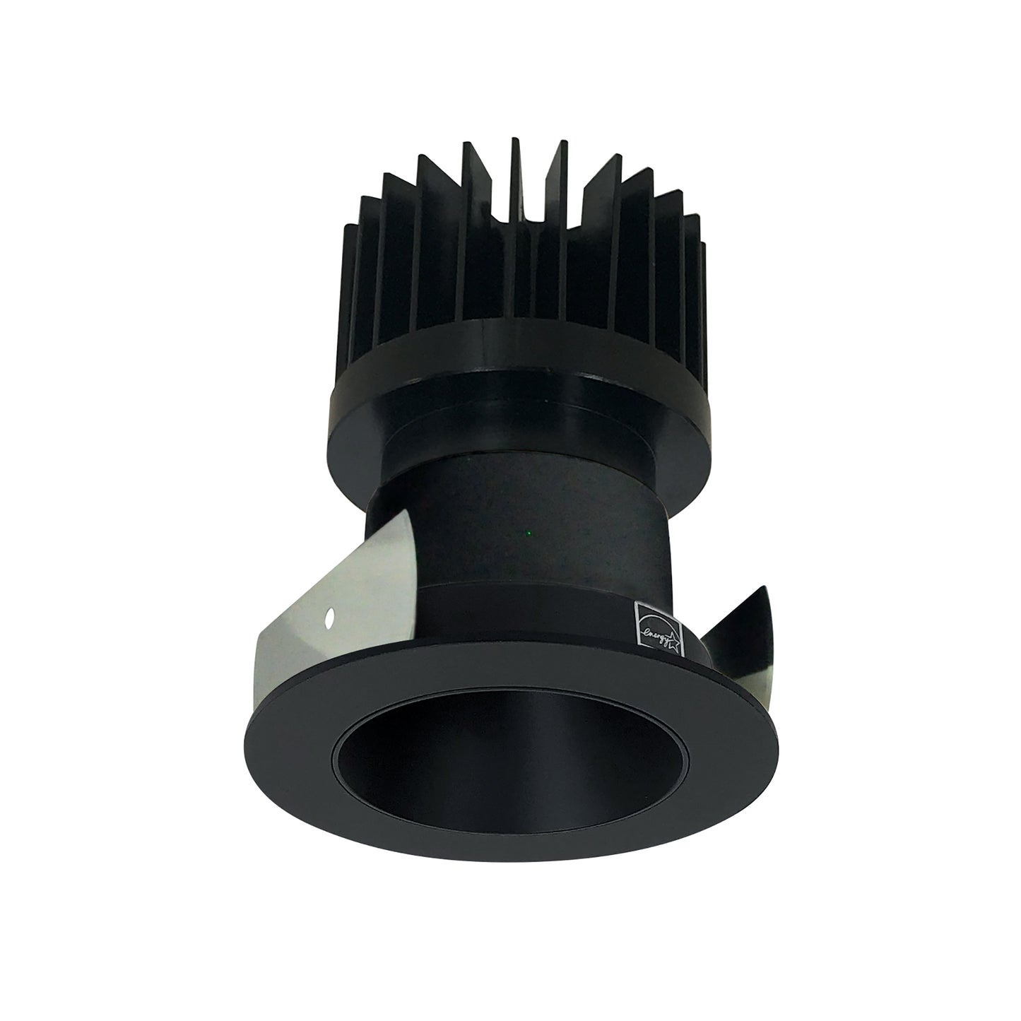 Nora Lighting 2" Iolite LED Round Reflector, 1000lm / 14W, 4000K, Black Reflector / Black Flange NIOB-2RNDC40XBB/10