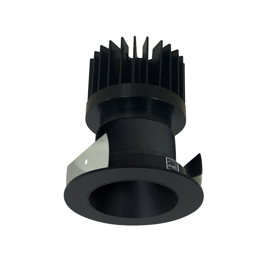 Nora Lighting 2" Iolite LED Round Reflector, 10-Degree Optic, 850lm / 12W, 4000K, Black Reflector / Black Flange NIOB-2RNDC40QBB