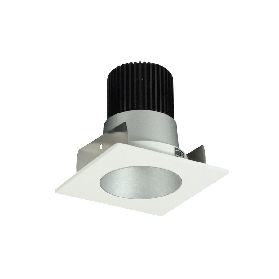 Nora Lighting 2" Iolite LED Square Reflector with Round Aperture, 1500lm/2000lm/2500lm (varies by housing), 4000K, Haze Reflector / White Flange NIOB-2SNDC40XHW/HL