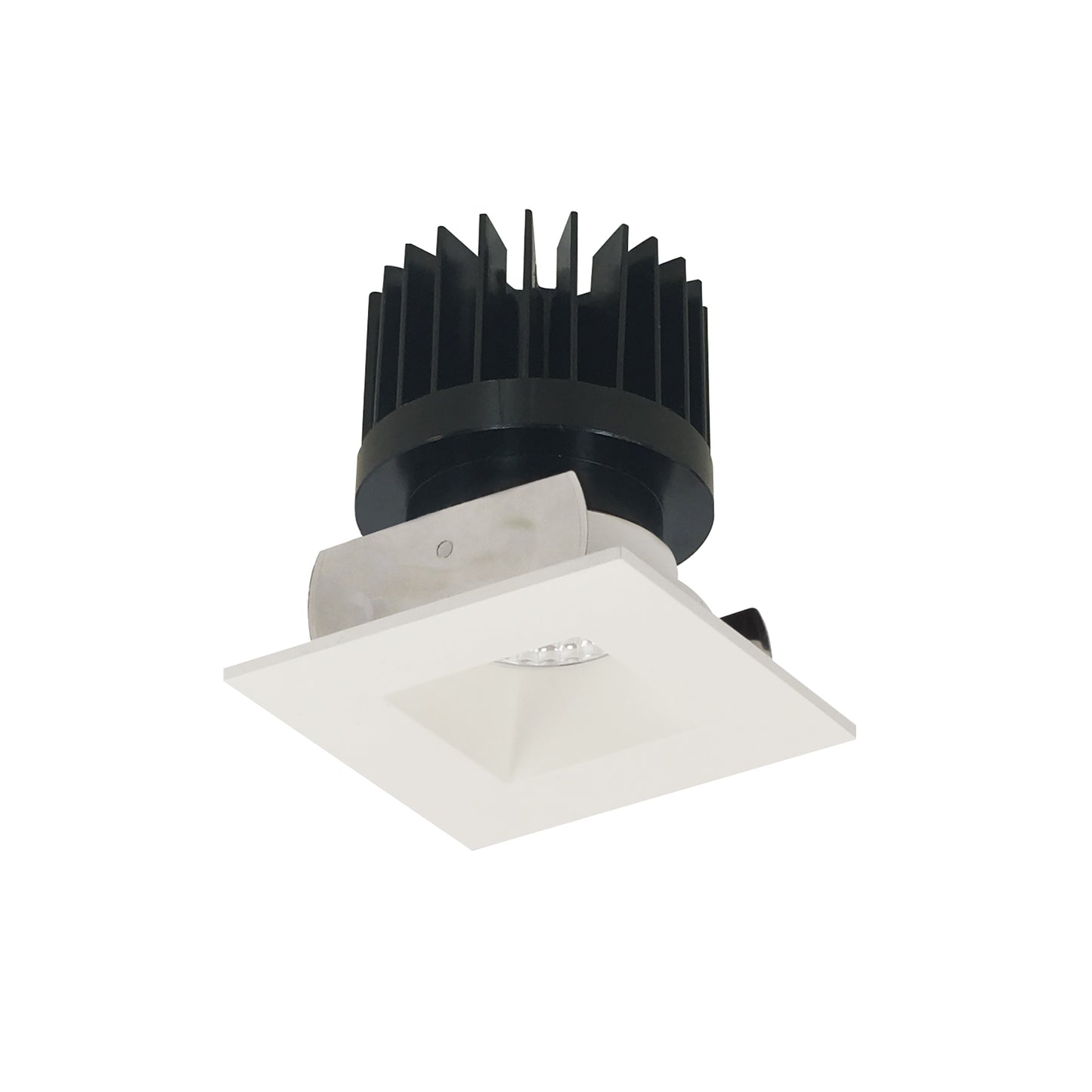 Nora Lighting 2" Iolite LED Square Reflector with Square Aperture, 1500lm/2000lm/2500lm (varies by housing), 4000K, Matte Powder White Reflector / Matte Powder White Flange NIOB-2SNDSQ40XMPW/HL