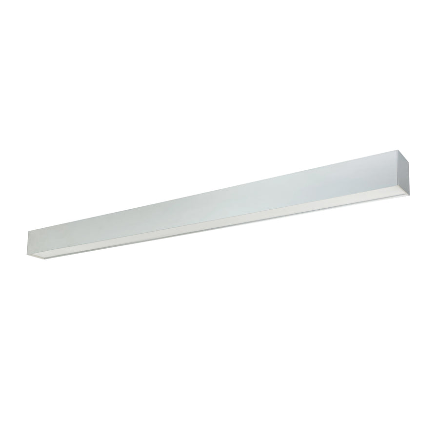 Nora Lighting 8' L-Line LED Indirect/Direct Linear, 12304lm / Selectable CCT, Aluminum Finish, with EM NLUD-8334A/EM