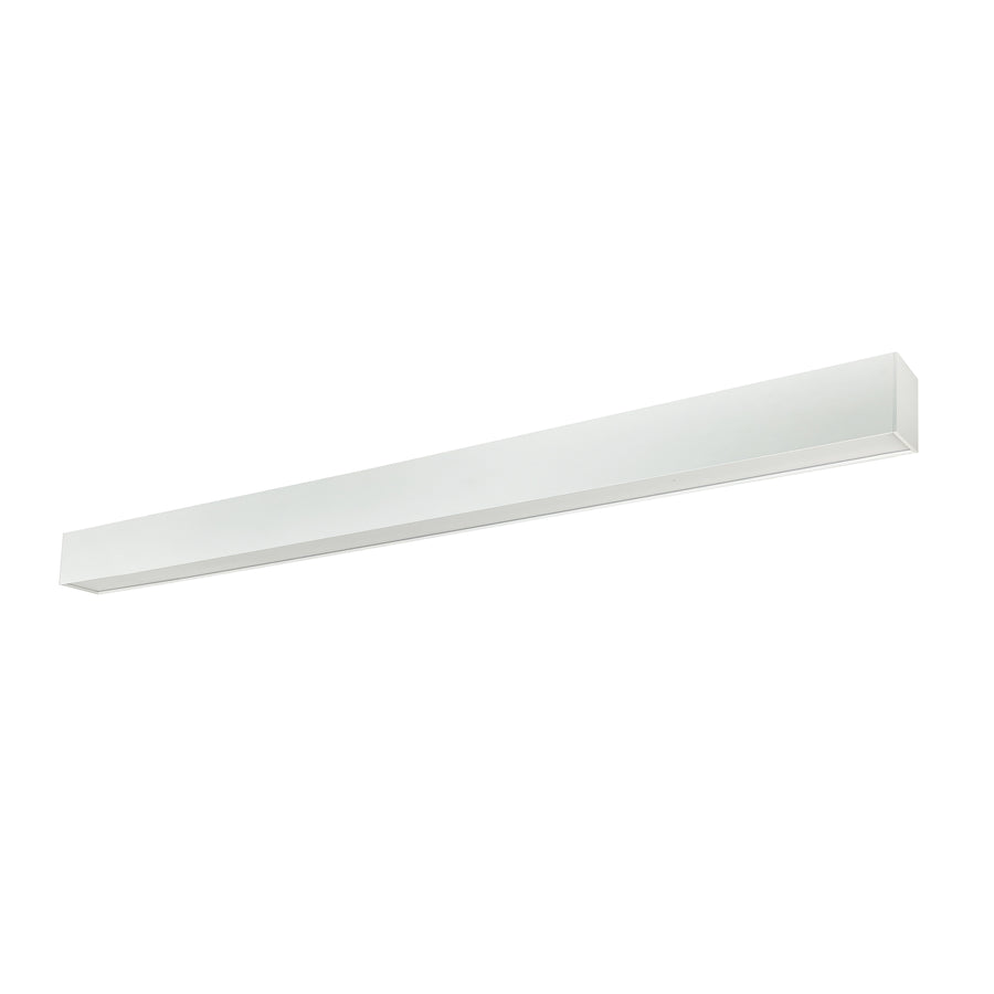 Nora Lighting 4' L-Line LED Indirect/Direct Linear, 6152lm / Selectable CCT, White Finish NLUD-4334W