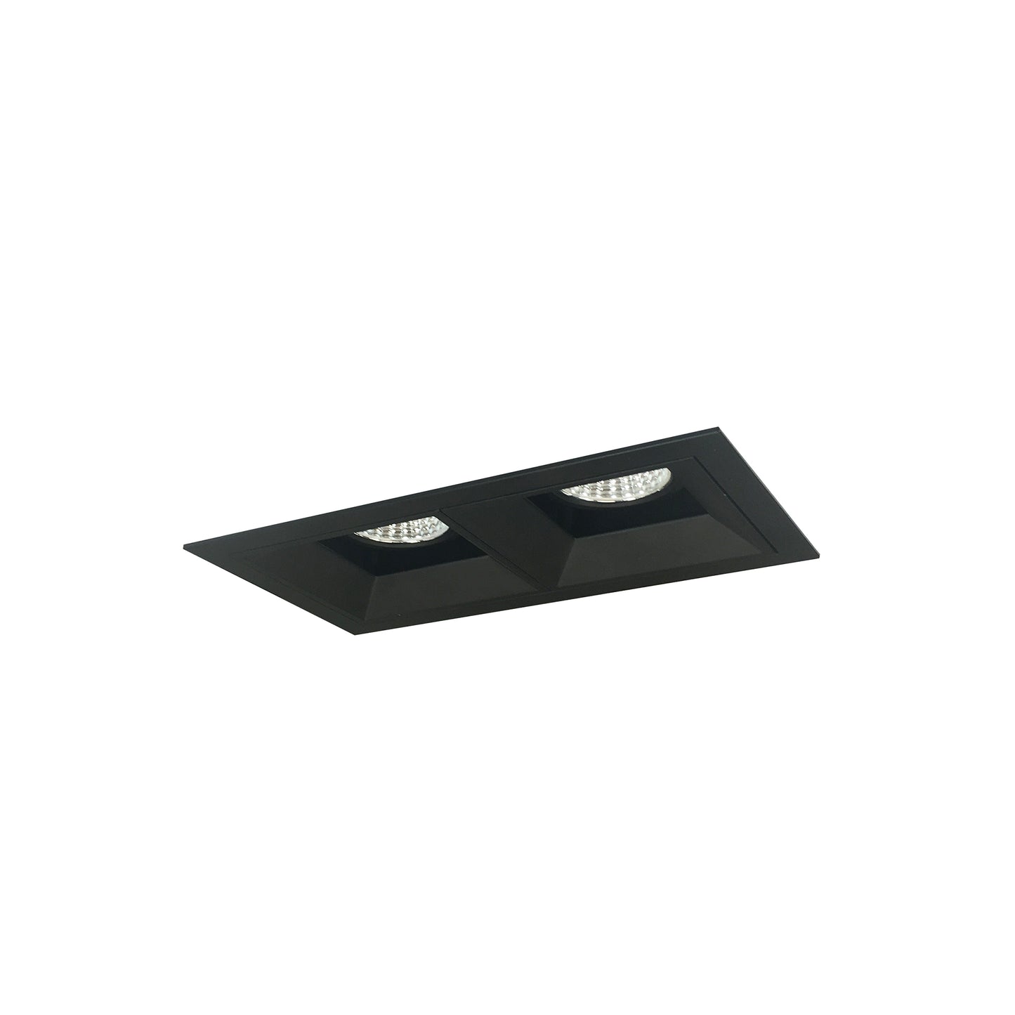 Nora Lighting Iolite MLS 2-Head Trim Kit, Black Flange, 3500K, 1000lm, Black Fixed Downlt./Wall Wash Trims NMIOT-12-B-FW-35X-10-B