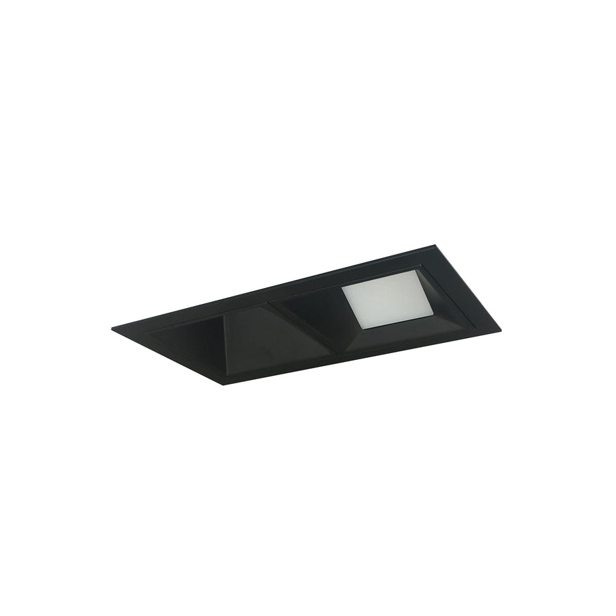 Nora Lighting Iolite MLS 2-Head Trim Kit, Black Flange, Comfort Dim, 800lm, Black Adj. Snoot/Wall Wash Trims NMIOT-12-B-AW-CDX-10-B