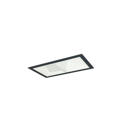 Nora Lighting Iolite MLS 2-Head Trim Kit, Black Flange, Comfort Dim, 800lm, MPW Adj. Snoot/Wall Wash Trims NMIOT-12-B-AW-CDX-10-MPW