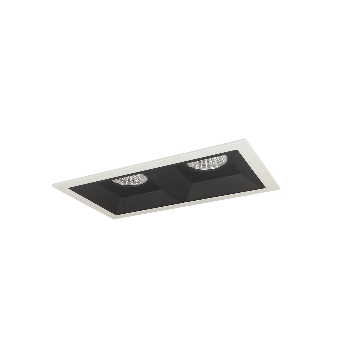 Nora Lighting Iolite MLS 2-Head Trim Kit, MPW Flange, Comfort Dim, 800lm, Black Fixed Downlt./Wall Wash Trims NMIOT-12-MPW-FW-CDX-10-B