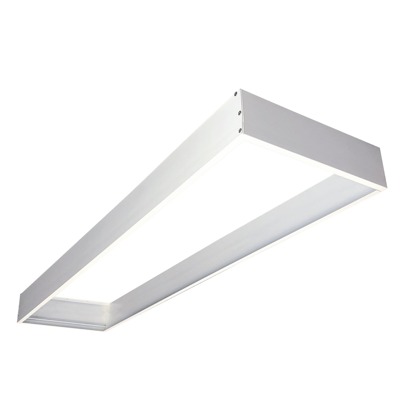 Nora Lighting Extra Deep 4.33" Slide-in Frame for Surface Mounting 1x4 Edge-Lit & Back-Lit Panels, White NPDBL-14DDFK/W