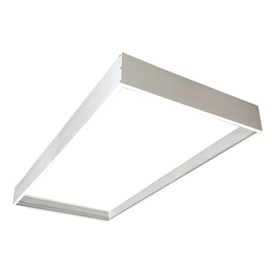 Nora Lighting Extra Deep 4.33" Slide-in Frame for Surface Mounting 2x4 Edge-Lit & Back-Lit Panels, White NPDBL-24DDFK/W