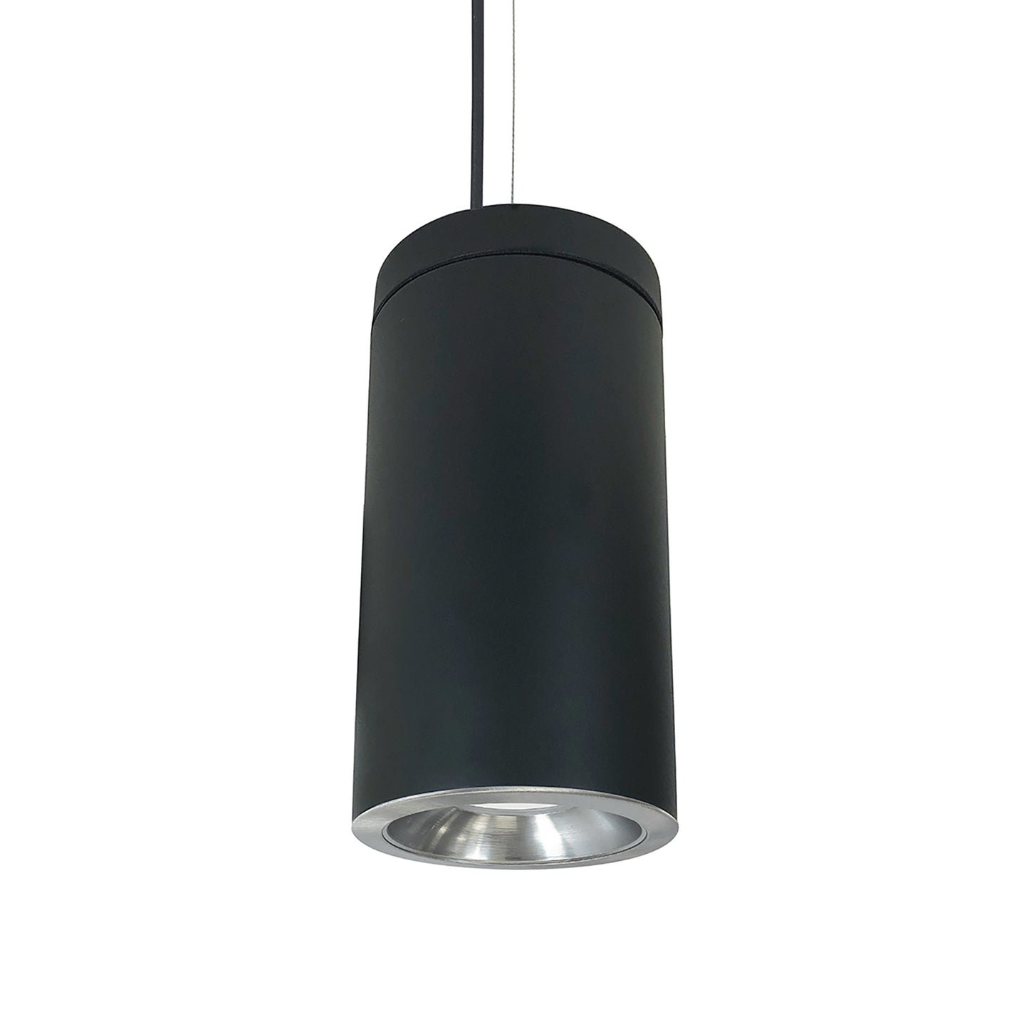 Nora Lighting 6" Cobalt Cable Mount Cylinder, Black, 1000L, 3000K, Natural Metal Reflector, 120V Triac/ELV Dimming NYLD2-6C10130NNBAC
