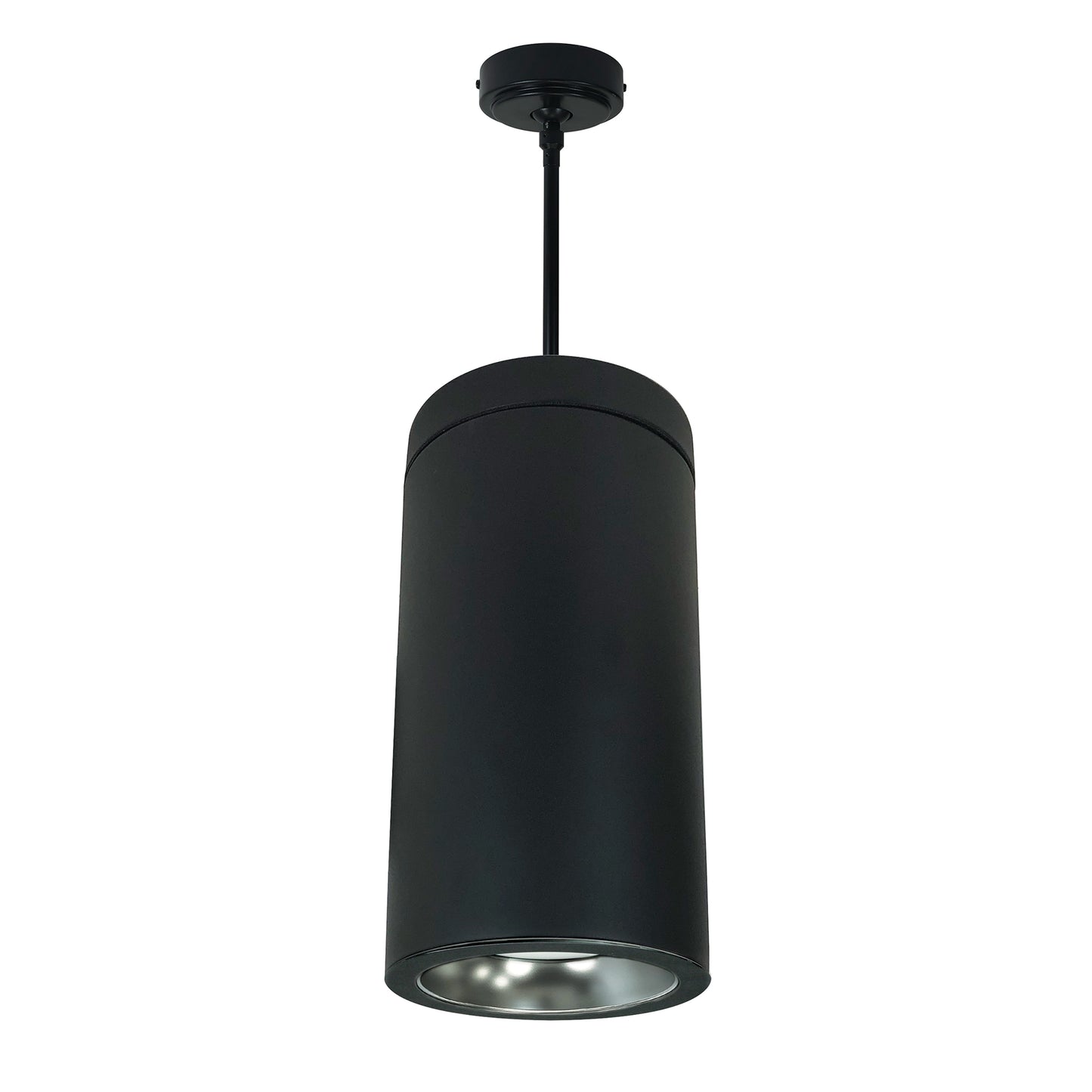 Nora Lighting 6" Cobalt Pendant Mount Cylinder, Black, 1000L, 3000K, Diffused/Black Reflector, 120V Triac/ELV Dimming NYLD2-6P10130DBB