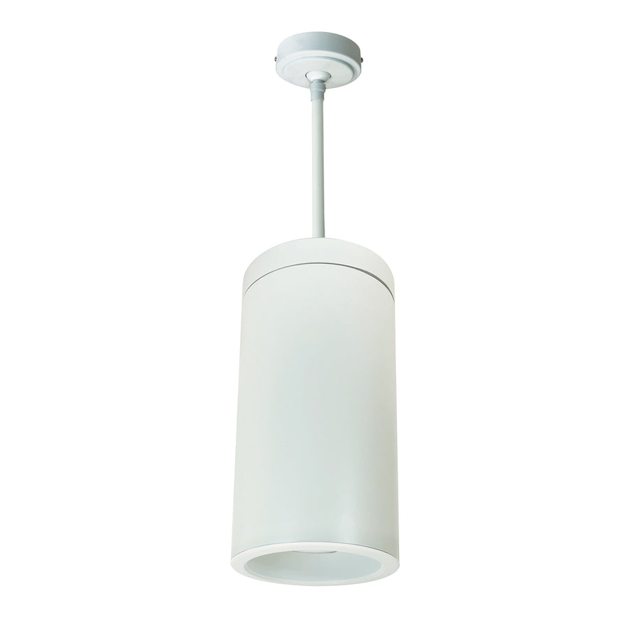 Nora Lighting 6" Cobalt Pendant Mount Cylinder, White, 1000L, 3000K, White/White Reflector, 120V Triac/ELV/0-10V & 277V 0-10V Dimming NYLD2-6P10130WWW4