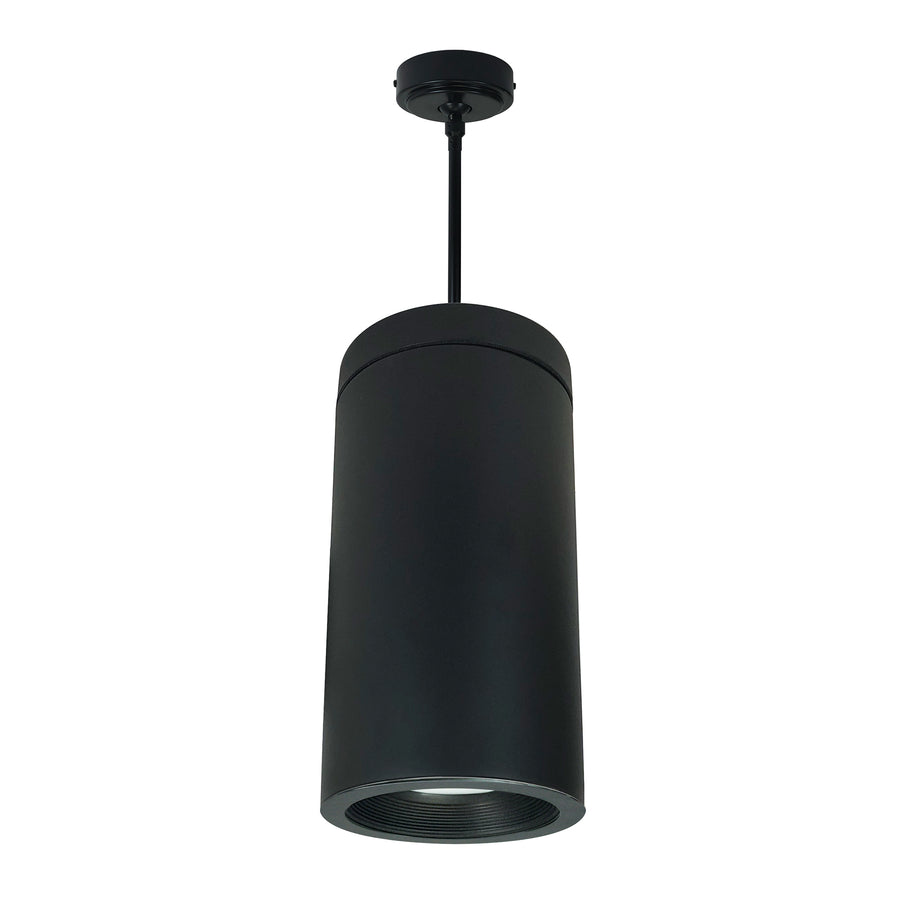 Nora Lighting 6" Cobalt Pendant Mount Cylinder, Black, 750L, 3000K, Black Baffle, 120V Triac/ELV Dimming NYLD2-6P075230BBB