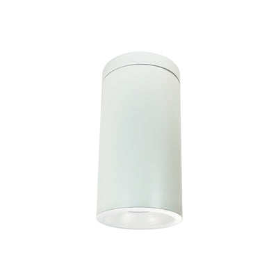 Nora Lighting 6" Cobalt Surface Mount Cylinder, White, 1000L, 4000K, Matte Powder White Reflector, 120V Triac/ELV/0-10V & 277V 0-10V Dimming, WIRED FOR EM NYLD2-6S10140MPWW4/PEM