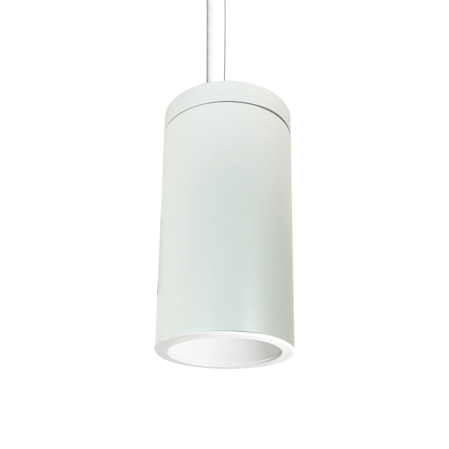 Nora Lighting 6" Cylinder, White, Cable Mount, 75W Med. Base, Refl, White NYLI-6CL751WWWAC