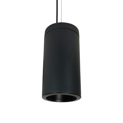 Nora Lighting 6" Cylinder, Black, Pendant Mount, 32W Med. Base, Baffle, Black NYLI-6PL322BBB