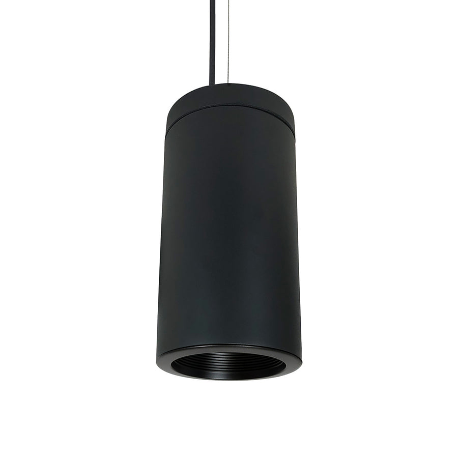 Nora Lighting 6" Cylinder, Black, Pendant Mount, 32W Med. Base, Baffle, Black NYLI-6PL322BBB