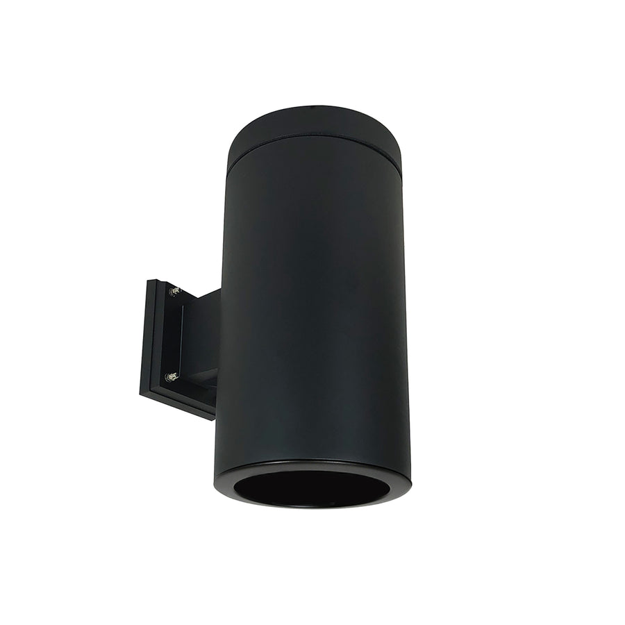 Nora Lighting 6" Cylinder, Black, Wall Mount, 20W Med Base LED, Refl., Black NYLI-6WL201BBB