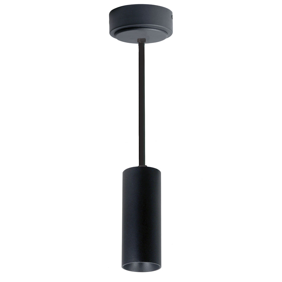 Nora Lighting 2" iLENE 12" Stem Mount Mini Cylinder, 1000lm, 14W, 3500K, Black, 120V Triac/ELV Dimming NYLM-2ST35XBBLE3A/12