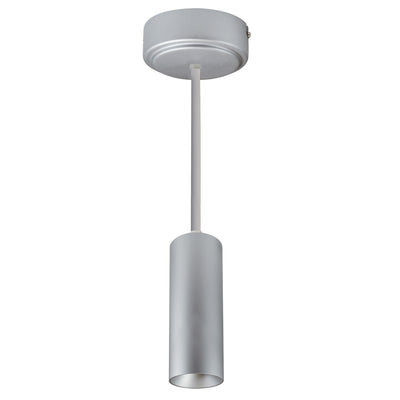 Nora Lighting 2" iLENE 60" Stem Mount Mini Cylinder, 1000lm, 14W, 3500K, Silver, 120V Triac/ELV/0-10V & 277V 0-10V Dimming NYLM-2ST35XSSLE4A/60