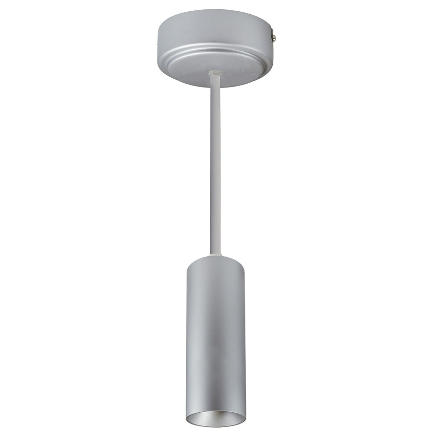 Nora Lighting 2" iLENE 60" Stem Mount Mini Cylinder, 1000lm, 14W, 3500K, Silver, 120V Triac/ELV/0-10V & 277V 0-10V Dimming NYLM-2ST35XSSLE4A/60