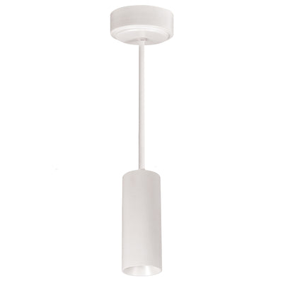 Nora Lighting 2" iLENE 48" Stem Mount Mini Cylinder, 1000lm, 14W, 3000K, White, 120V Triac/ELV Dimming NYLM-2ST30XWWLE3A/48