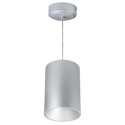 Nora Lighting 5" iLENE Cable Mount Mini Cylinder, 2000lm, 40W, 3000K, Silver, 120V Triac/ELV/0-10V & 277V 0-10V Dimming NYLM-5C30XSSLE4