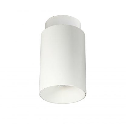 Nora Lighting 5" iLENE Surface Mount Mini Cylinder, 2000lm, 40W, 4000K, White, 120V Triac/ELV/0-10V & 277V 0-10V Dimming NYLM-5SC40XWWLE4