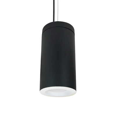 Nora Lighting 6" Onyx Cable Mount Black Cylinder, 1100lm, Tunable White, White Reflector, 120V Triac/ELV Dimming NYLO-6CTW111WWBAC