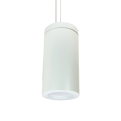 Nora Lighting 6" Onyx Cable Mount White Cylinder, 1100lm, Tunable White, White Reflector, 120V Triac/ELV Dimming NYLO-6CTW111WWWAC