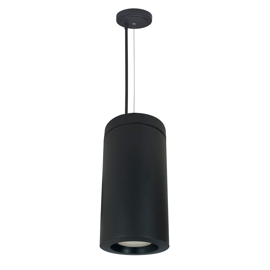 Nora Lighting 6" Onyx Cable Mount Black Cylinder, 1100lm, Tunable White, Black Reflector, 120V Triac/ELV Dimming NYLO-6CTW111BBBAC