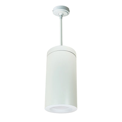Nora Lighting 6" Onyx Pendant Mount White Cylinder, 1100lm, Tunable White, White Reflector, 120V Triac/ELV Dimming NYLO-6PTW111WWW