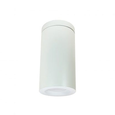 Nora Lighting 6" Onyx Surface Mount White Cylinder, 1100lm, Tunable White, White Reflector, 120V Triac/ELV Dimming, NYLO-6STW111WWW