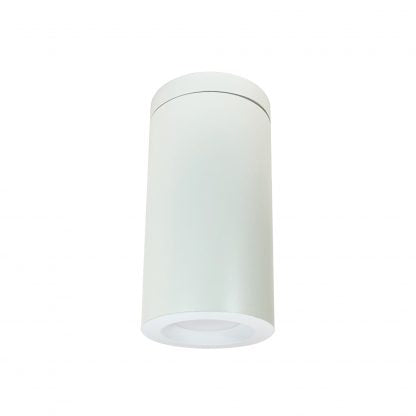 Nora Lighting 6" Onyx Surface Mount White Cylinder, 1100lm, Tunable White, White Reflector, 120V Triac/ELV Dimming, NYLO-6STW111WWW