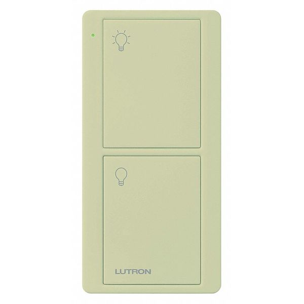 Lutron 2-Button Pico Smart Remote, with Light Icons, PJ2-2B-GIV-L01, Ivory