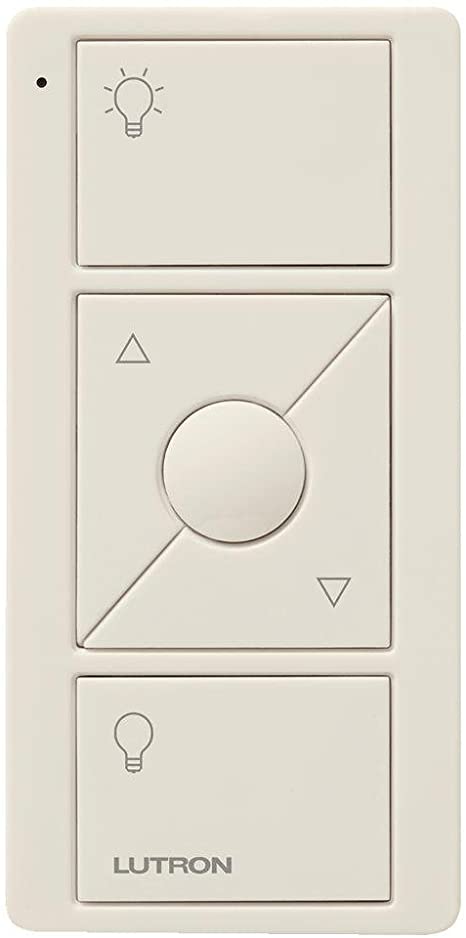Lutron 3-Button with Raise/Lower and Preset, Pico Smart Remote, with Light Icons, Ivory, PJ2-3BRL-GIV-L01