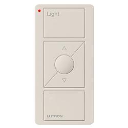 Lutron 3-Button with Raise/Lower and Preset, Pico Smart Remote, with Light Icons, Light Almond, PJ2-3BRL-GLA-L01
