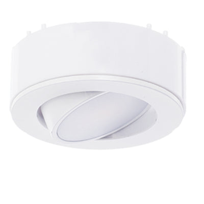 Westgate PL120ADJ 3" LED Adjustable Puck Light 3-Pack - 4.5W - 5000K - 250 Lumens - 120V - White, PL120ADJ-3KIT-50K-WH